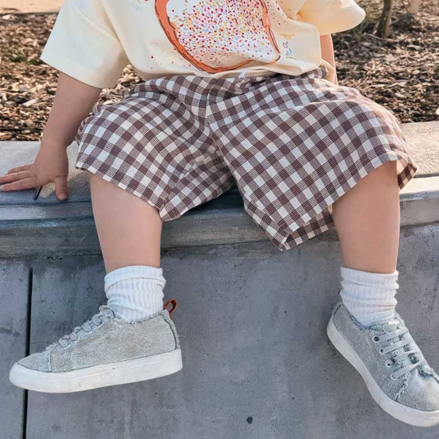 Rutete bermudashorts – Freckles the Label