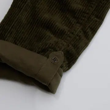 Khaki kord-snekkerbukse