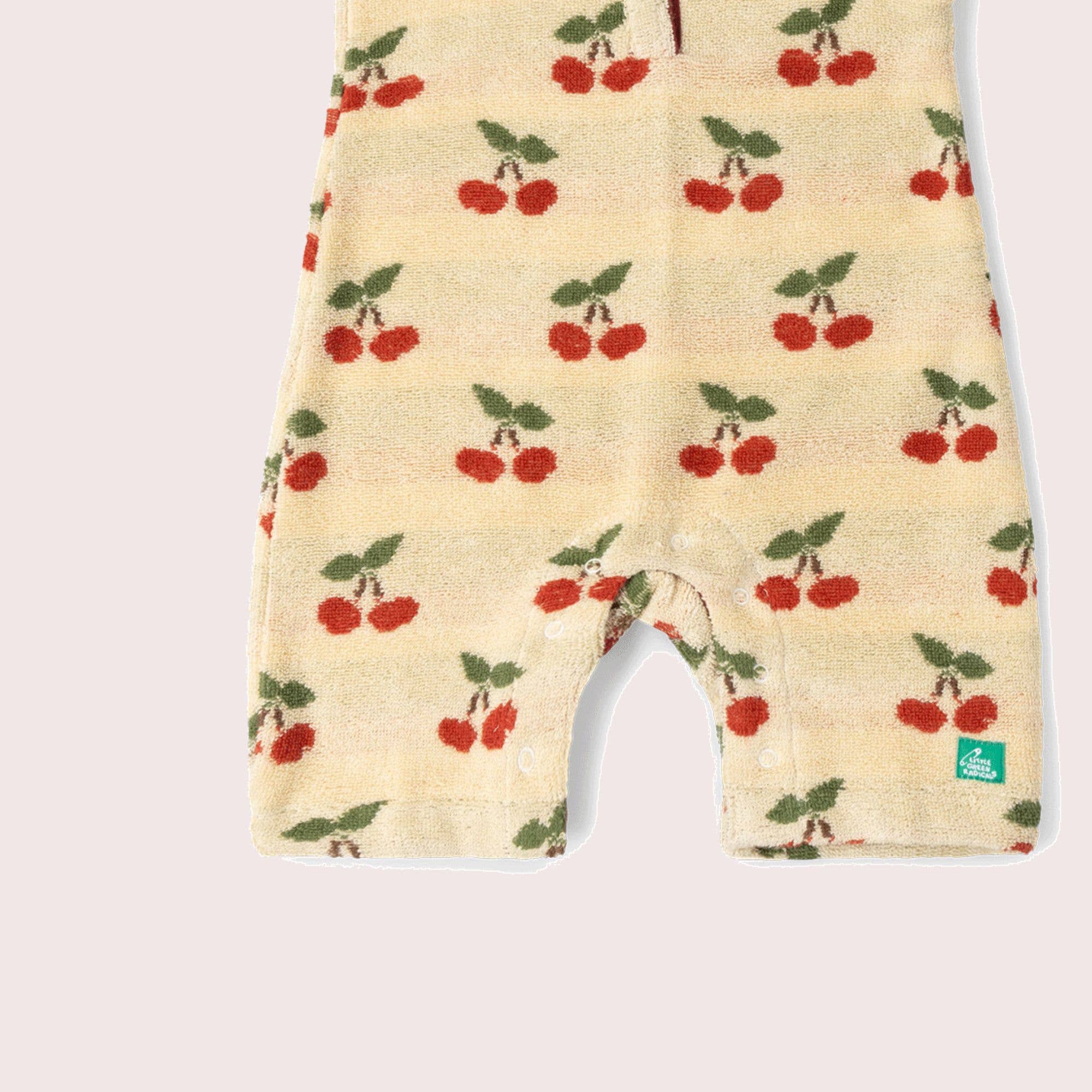 Little Cherries frotté-romper
