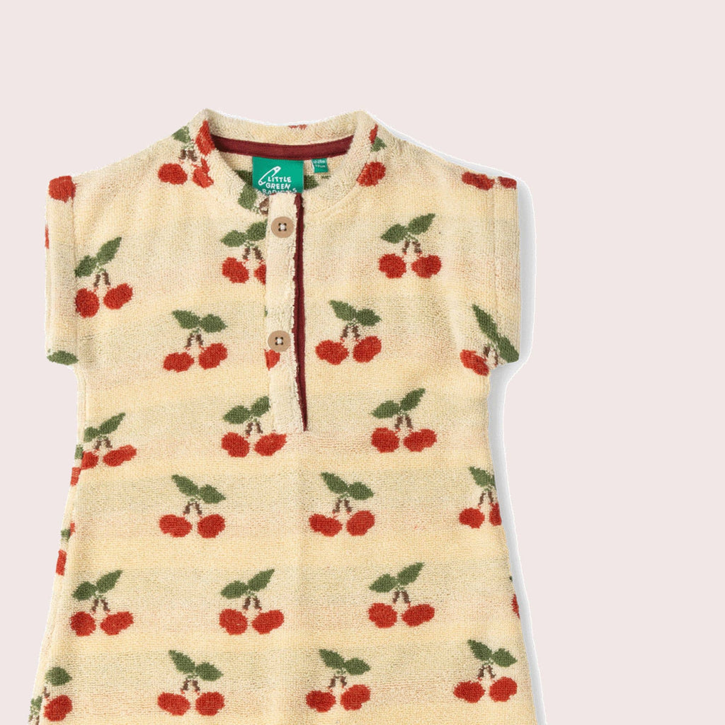 Little Cherries frotté-romper