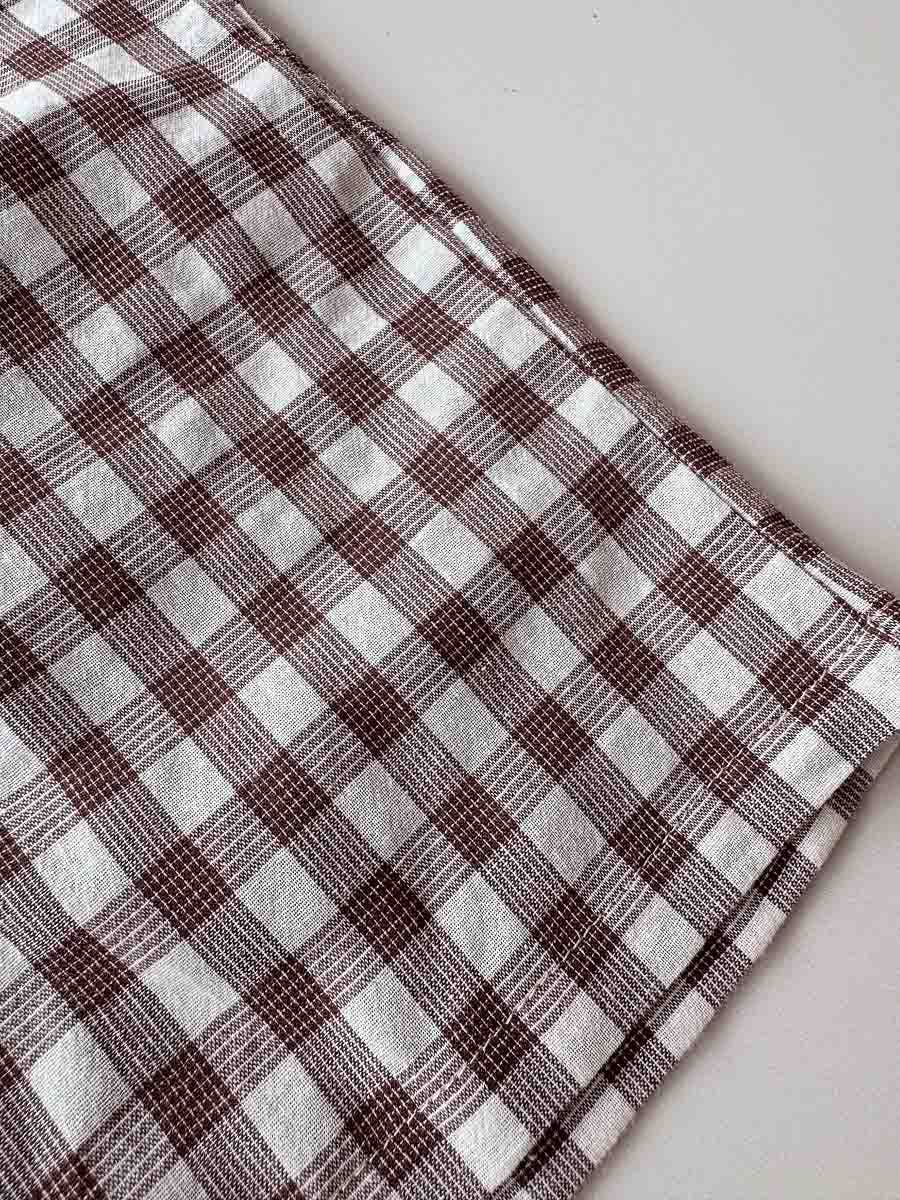Pop's Bermuda Shorts | Brown Tartan: 4/5Y