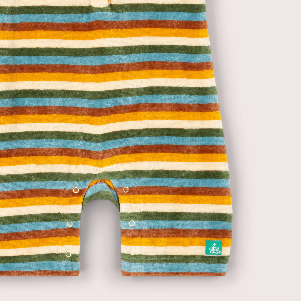 Rainbow stripete frotté-romper