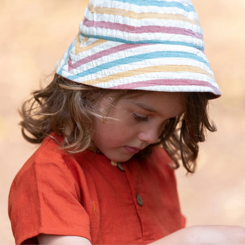 Walnut Striped vendbar solhatt