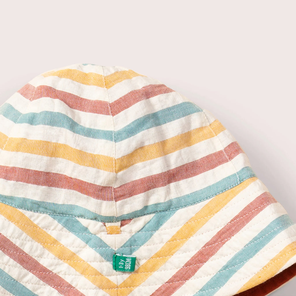 Walnut Striped vendbar solhatt