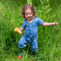 Blue Rainbows romper