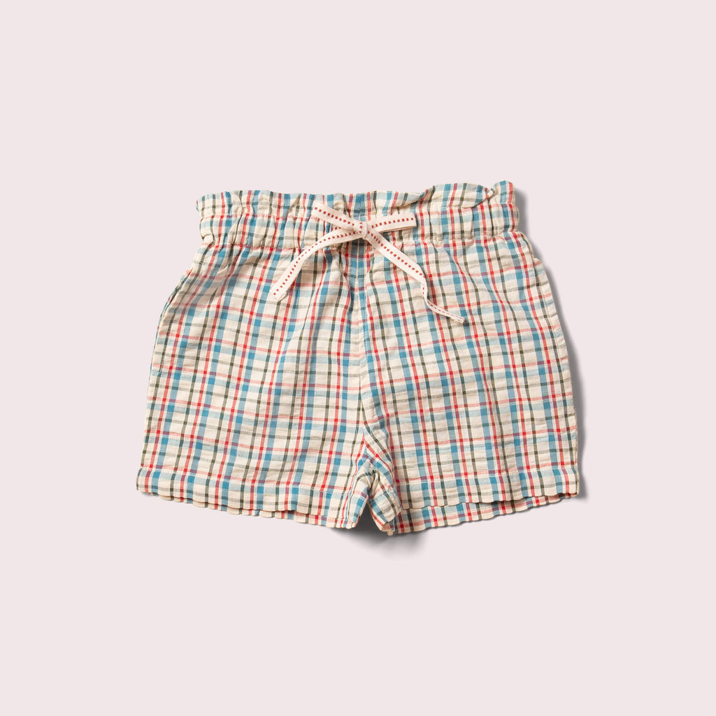 Checked Seersucker Shorts