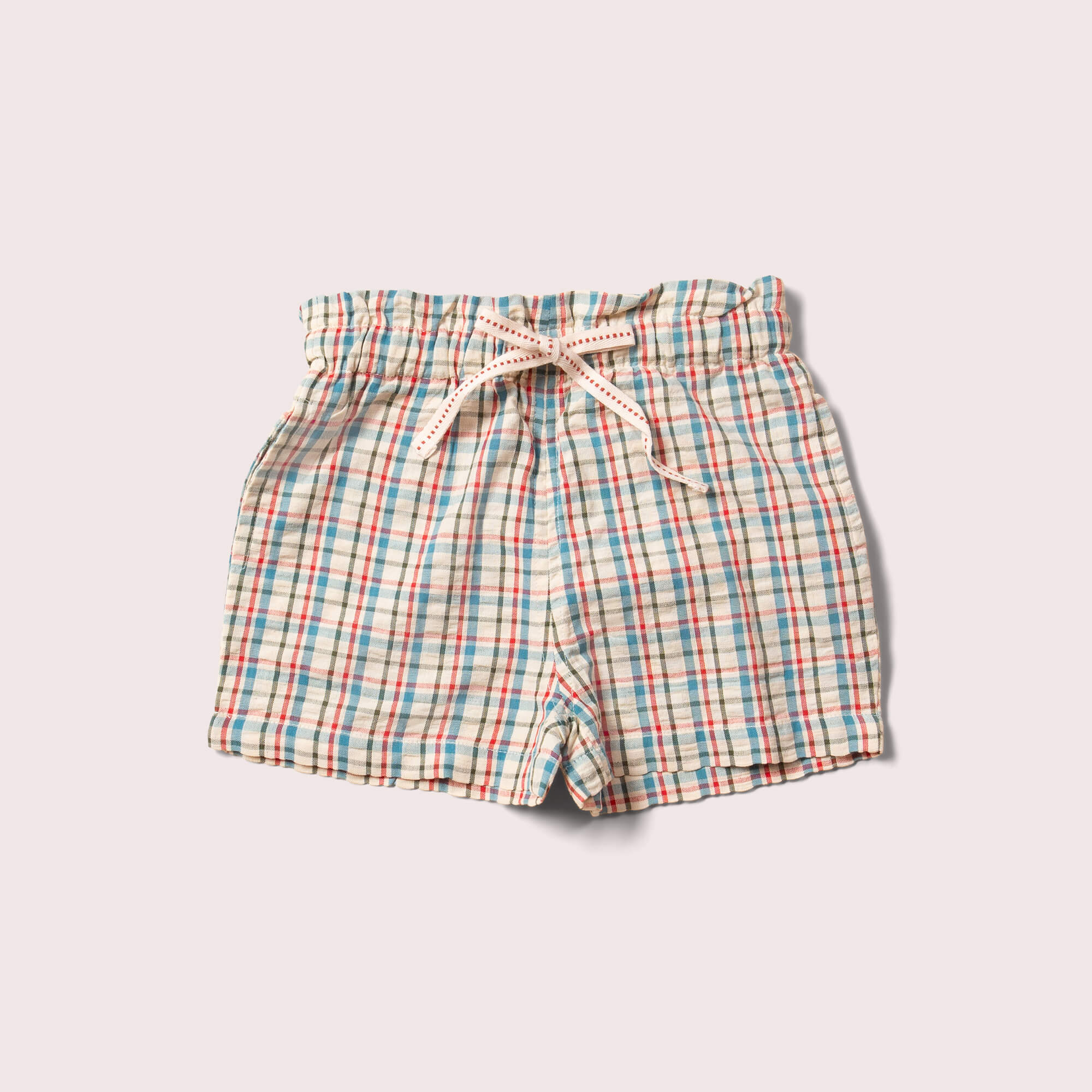 Checked Seersucker Shorts