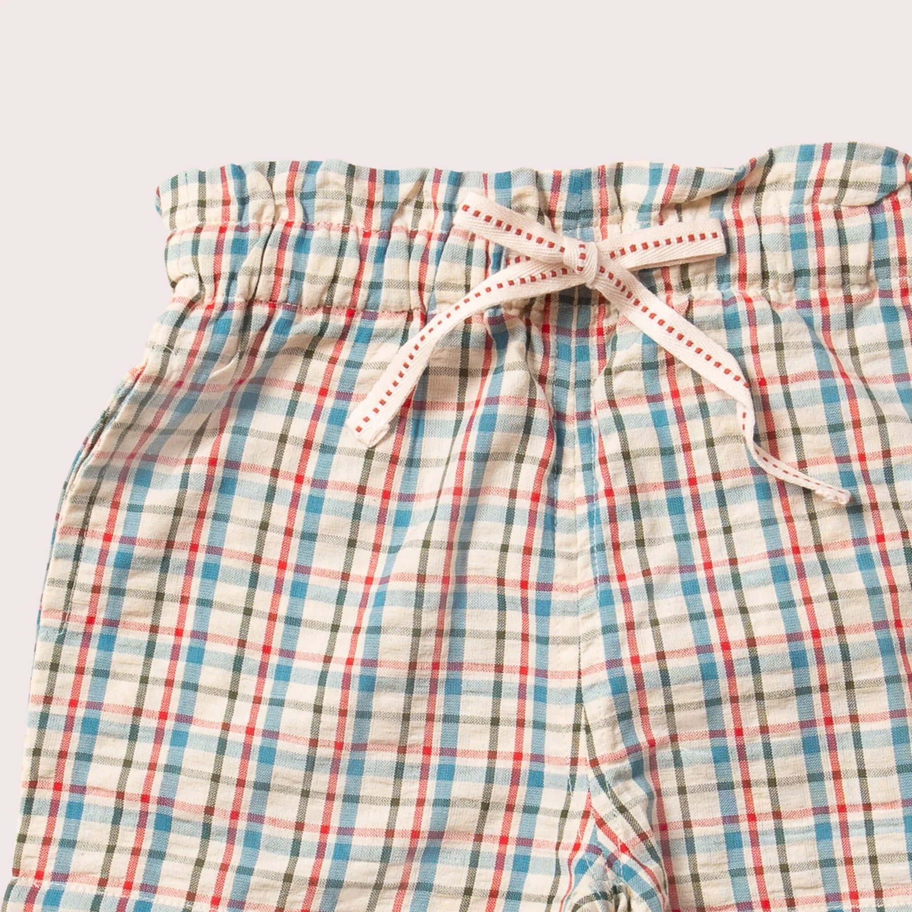 Checked Seersucker Shorts