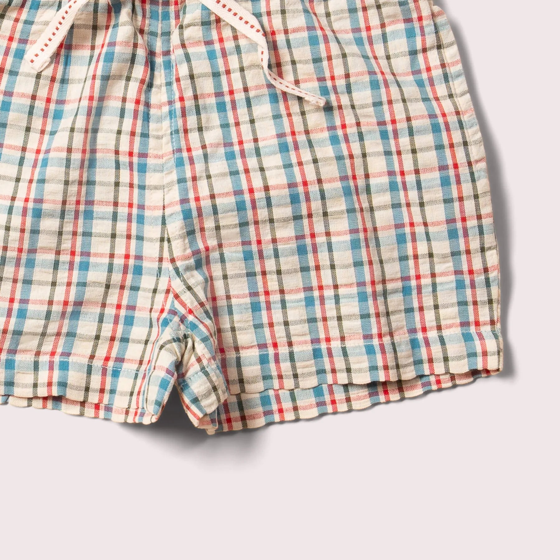 Checked Seersucker Shorts