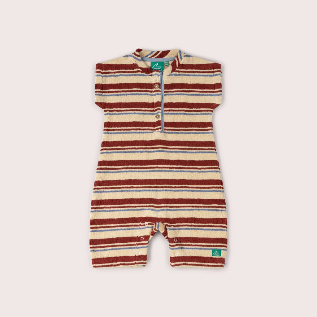 Stripete frotté-romper