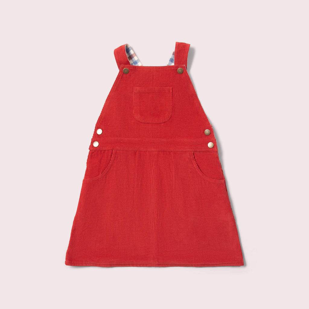 Holly Berry Vendbar pinafore-kjole