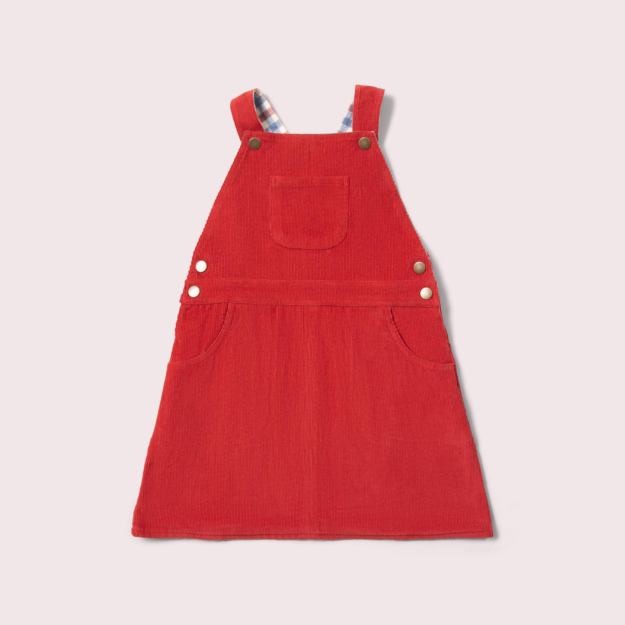 Holly Berry Vendbar pinafore-kjole