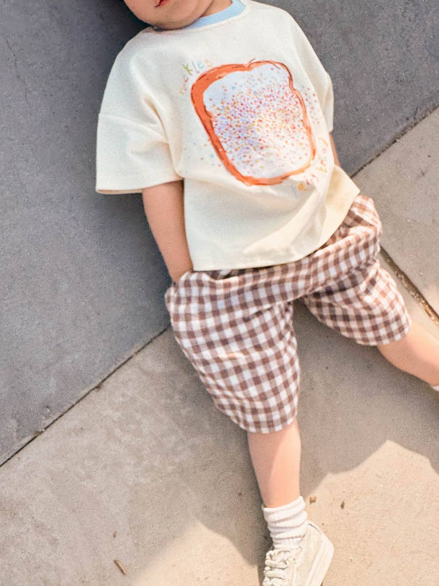 Pop's Bermuda Shorts | Brown Tartan: 1Y