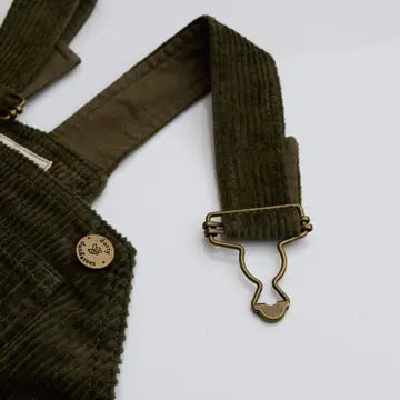 Khaki kord-snekkerbukse